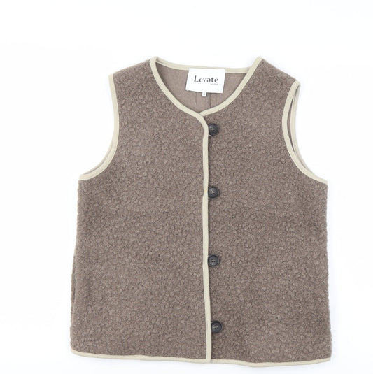 Unisex Adults UK Size XS Levete Room Brown Bodywarmer