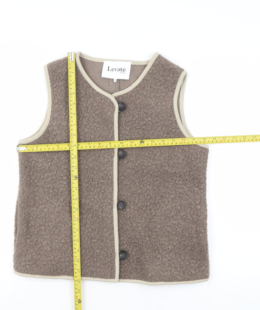Unisex Adults UK Size XS Levete Room Brown Bodywarmer