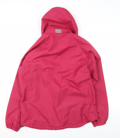 Womens UK Size M Outdoor Scene Pink Rain Coat