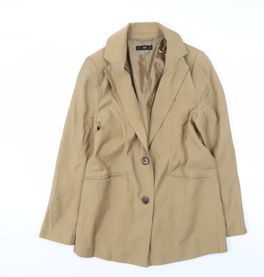 Womens UK Size 8 F&F Regular Beige Blazer