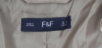 Womens UK Size 8 F&F Regular Beige Blazer