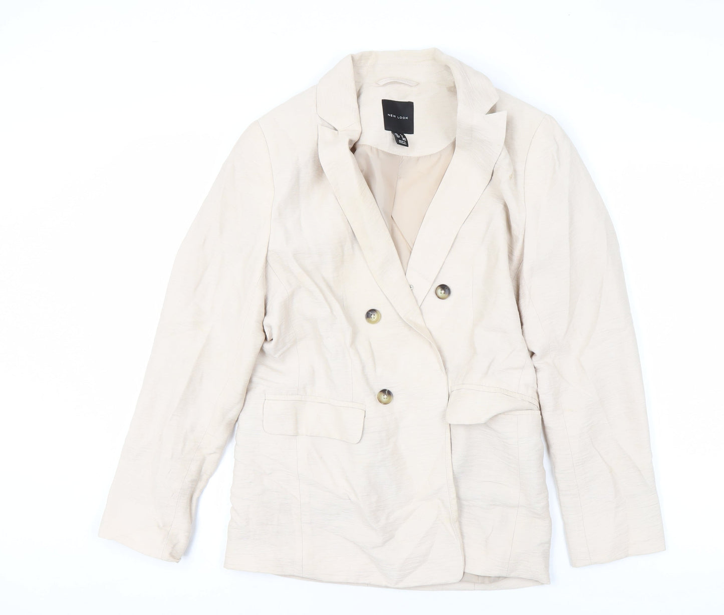Womens UK Size 8 New Look Regular Beige Blazer