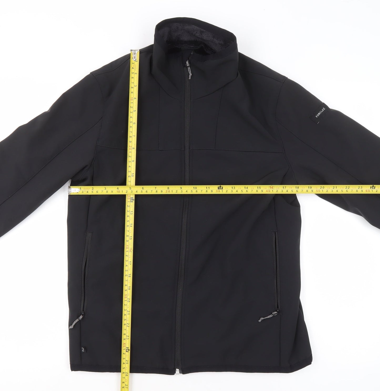Mens UK Size M DECATHLON Black Soft Shell