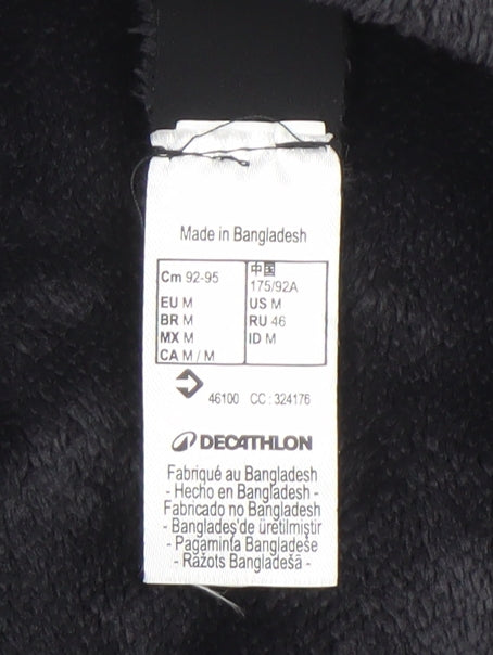 Mens UK Size M DECATHLON Black Soft Shell