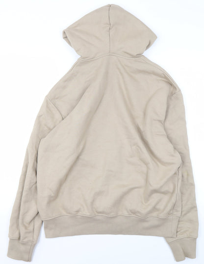 Mens UK Size M ASOS DESIGN Beige Full Zip Hoodie