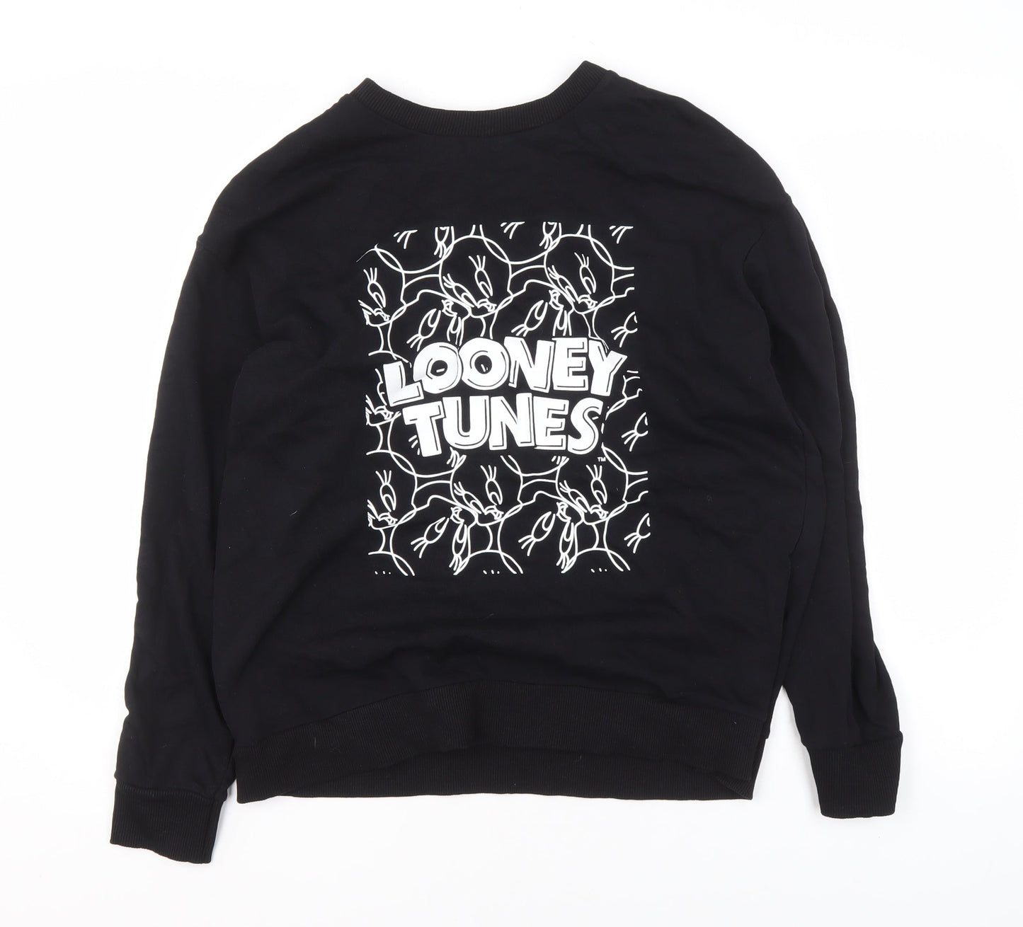 Womens UK Size 12-14 George Black Pullover Sweatshirt
