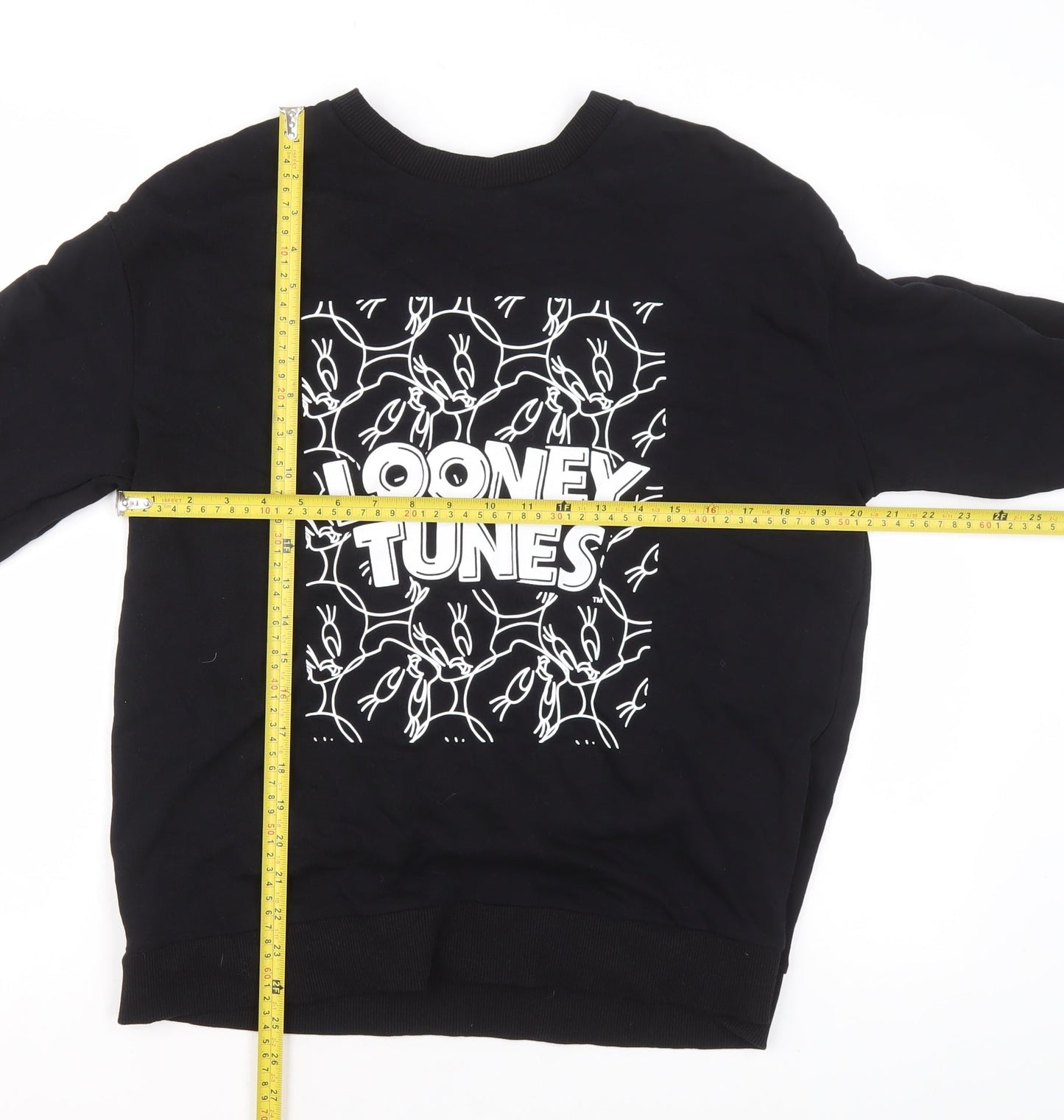 Womens UK Size 12-14 George Black Pullover Sweatshirt
