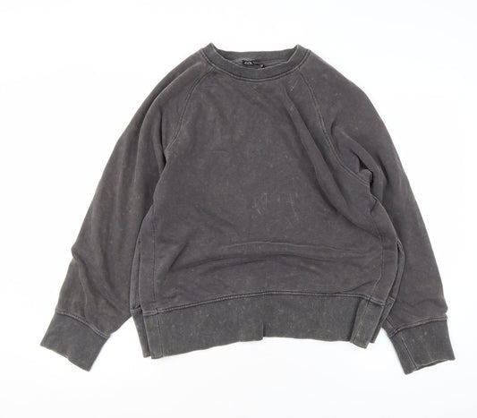 Womens UK Size S Zara Grey Pullover Sweatshirt