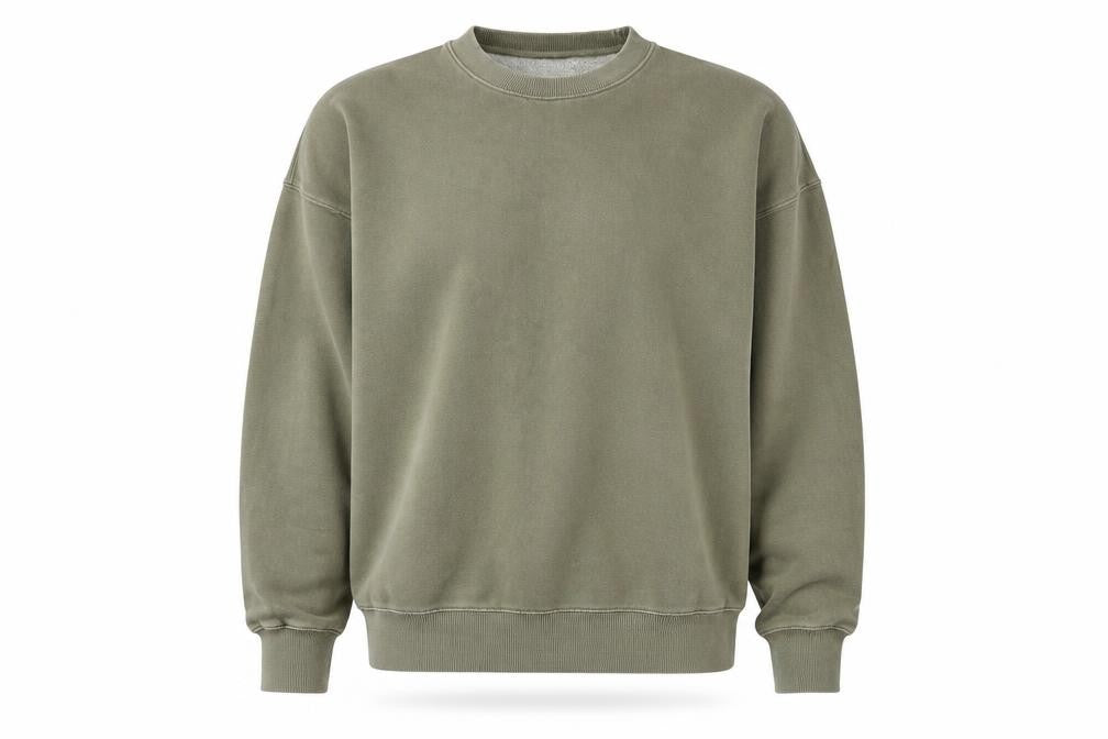 Mens UK Size S Pull&Bear Green Pullover Sweatshirt