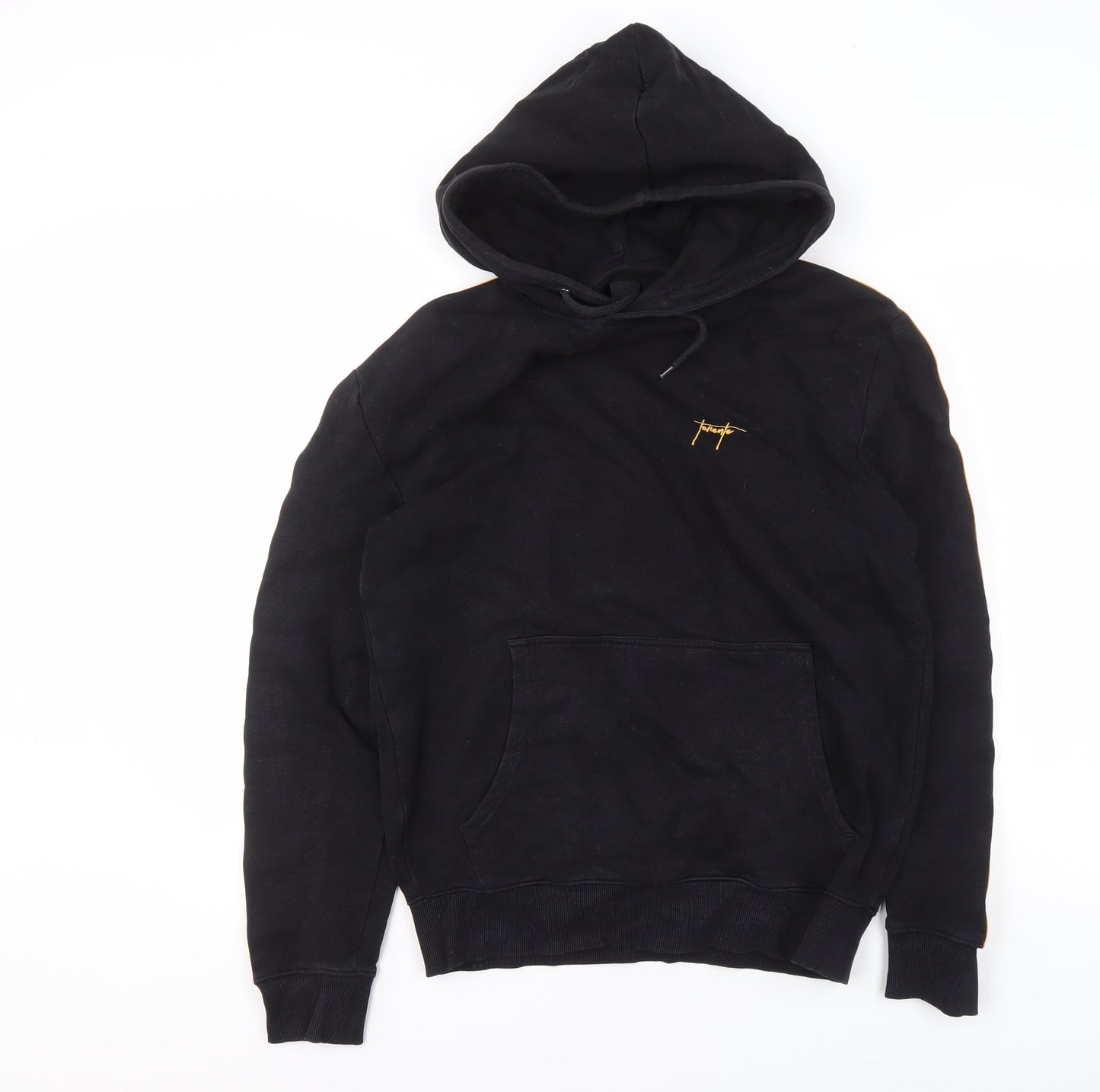 Mens UK Size S New Look Black Pullover Hoodie
