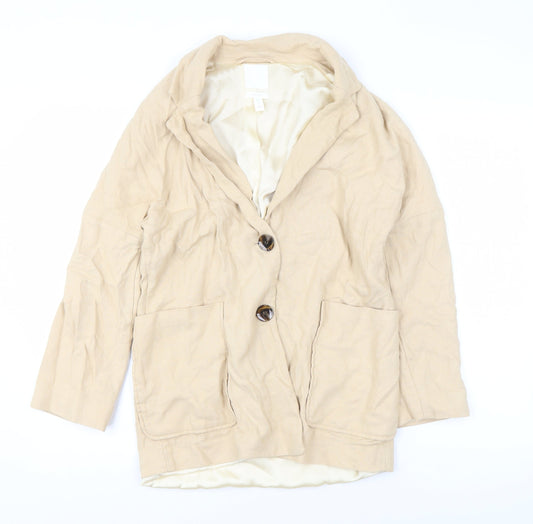 Womens UK Size XS H&M Regular Beige Blazer