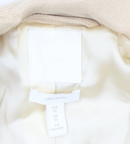 Womens UK Size XS H&M Regular Beige Blazer