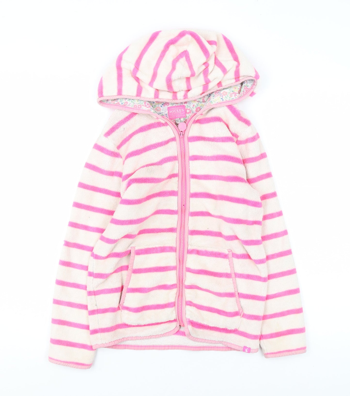 Girls UK Size 11-12 Years Joules Pink Full Zip Hoodie