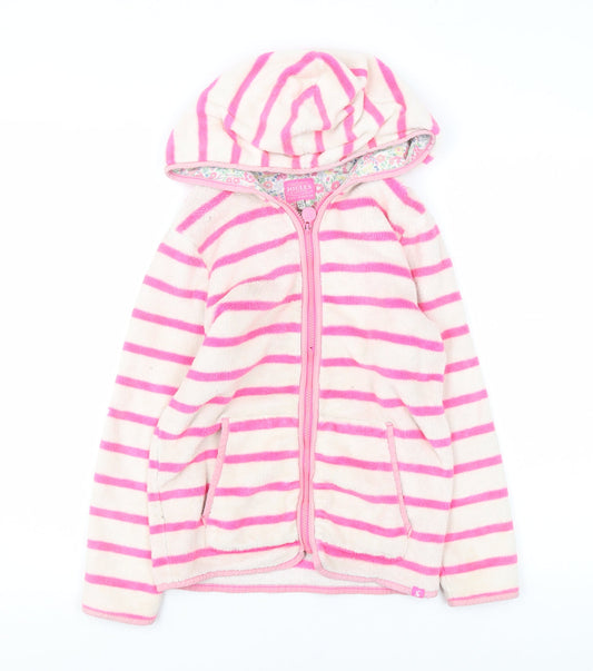 Girls UK Size 11-12 Years Joules Pink Full Zip Hoodie