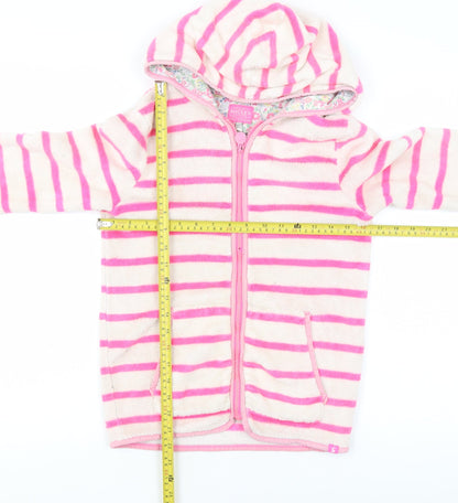 Girls UK Size 11-12 Years Joules Pink Full Zip Hoodie