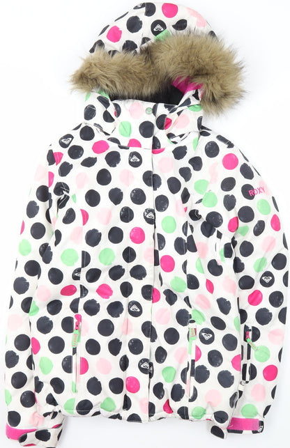Girls UK Size 14 Years ROXY Multicoloured Ski Jacket