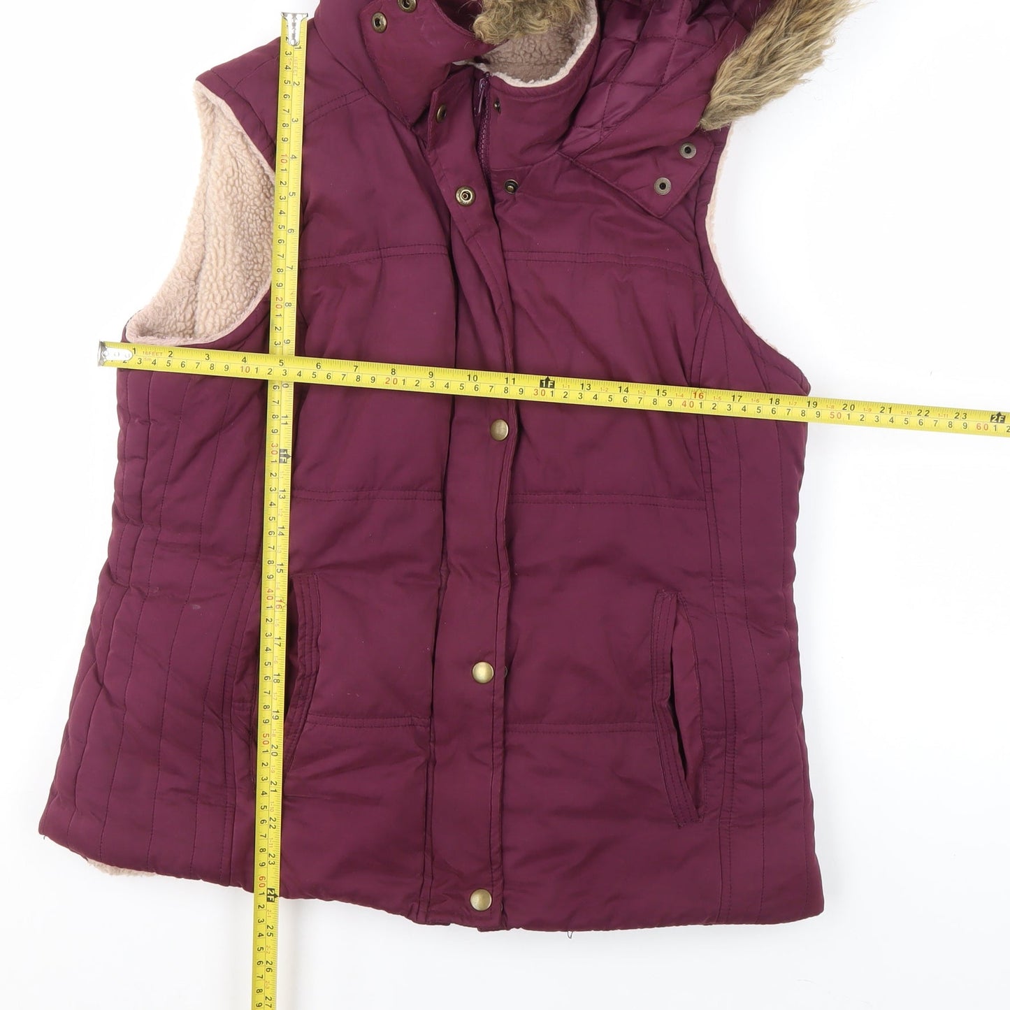 Womens UK Size 14 Marks and Spencer Purple Bodywarmer