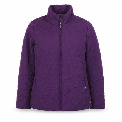 Womens UK Size 14 TIGI Purple Quilted Coat