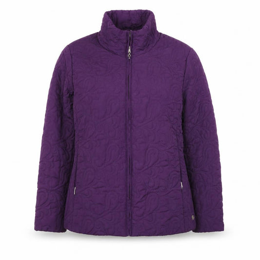 Womens UK Size 14 TIGI Purple Quilted Coat