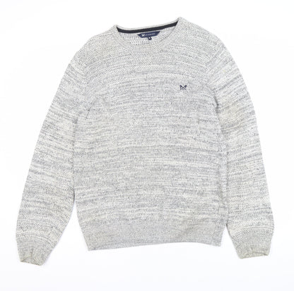Mens UK Size M Crew Clothing Company Grey Pullover Jumper