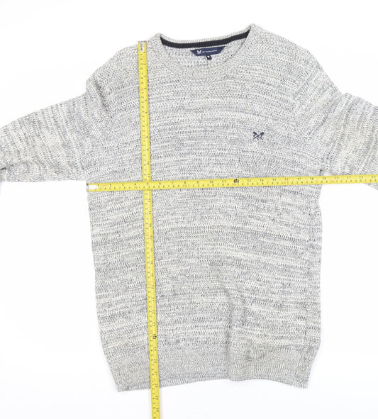 Mens UK Size M Crew Clothing Company Grey Pullover Jumper
