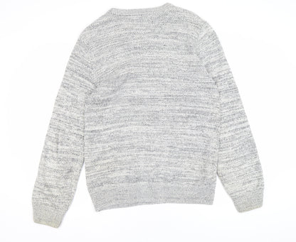Mens UK Size M Crew Clothing Company Grey Pullover Jumper