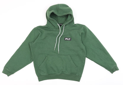 Womens UK Size XS PRETTYLITTLETHING Green Pullover Hoodie
