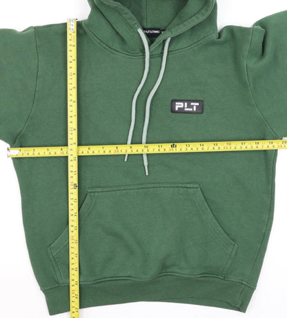 Womens UK Size XS PRETTYLITTLETHING Green Pullover Hoodie