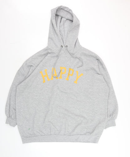 Unisex Adults UK Size L Noisy may Grey Pullover Hoodie