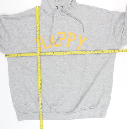 Unisex Adults UK Size L Noisy may Grey Pullover Hoodie