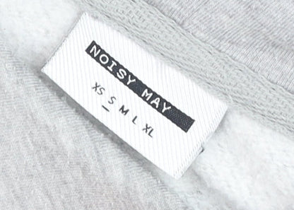 Unisex Adults UK Size L Noisy may Grey Pullover Hoodie
