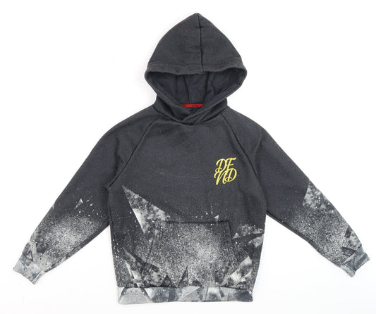 Boys UK Size 11-12 Years DFND Black Pullover Hoodie