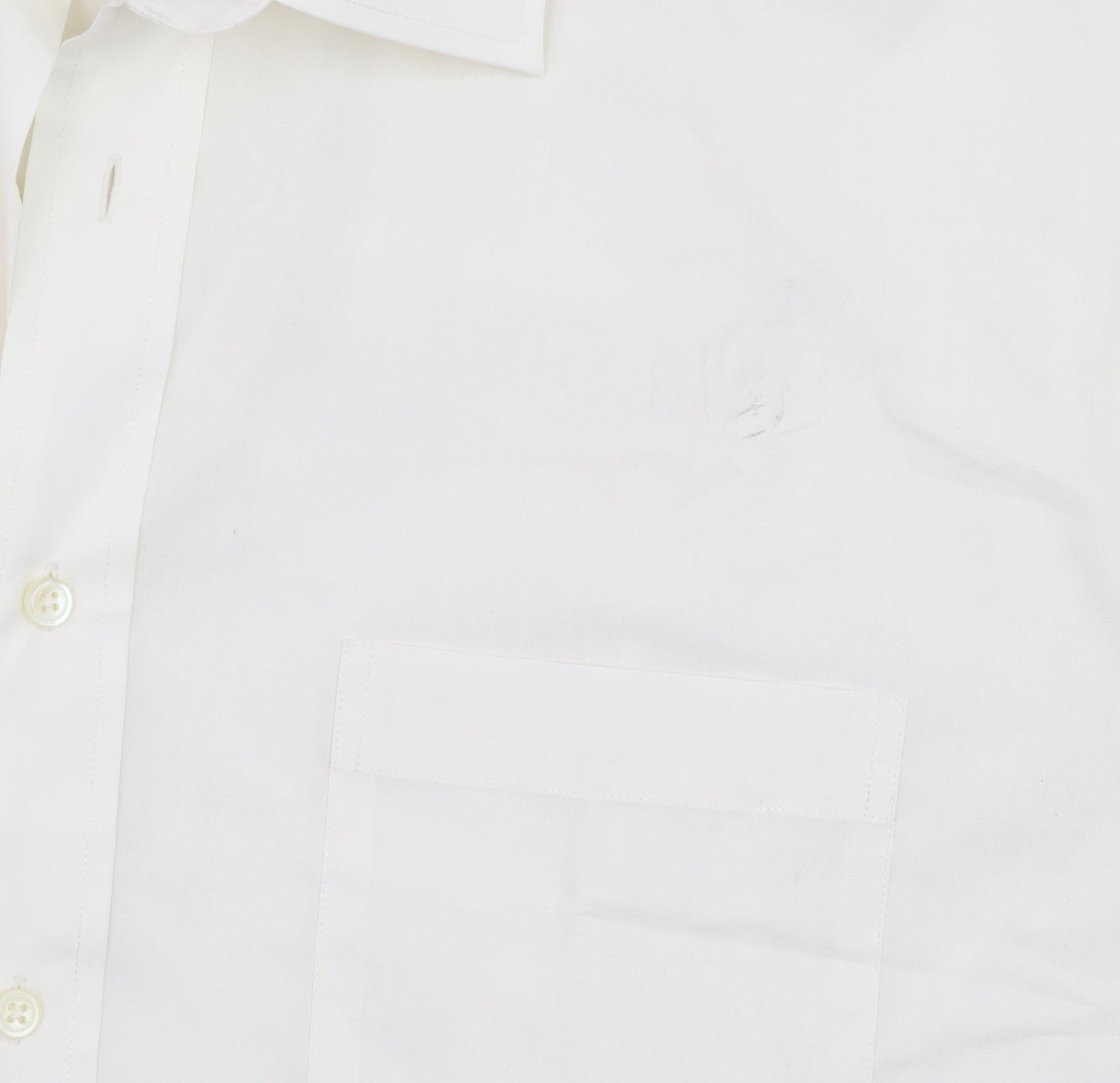 Mens UK Collar Size 17.5 Peter England Smart Ivory  Dress Shirt