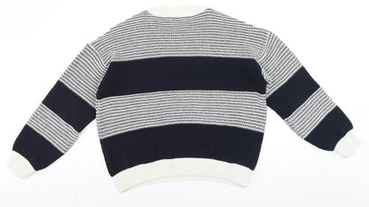 Mens UK Size M Dunnes Blue Pullover Jumper