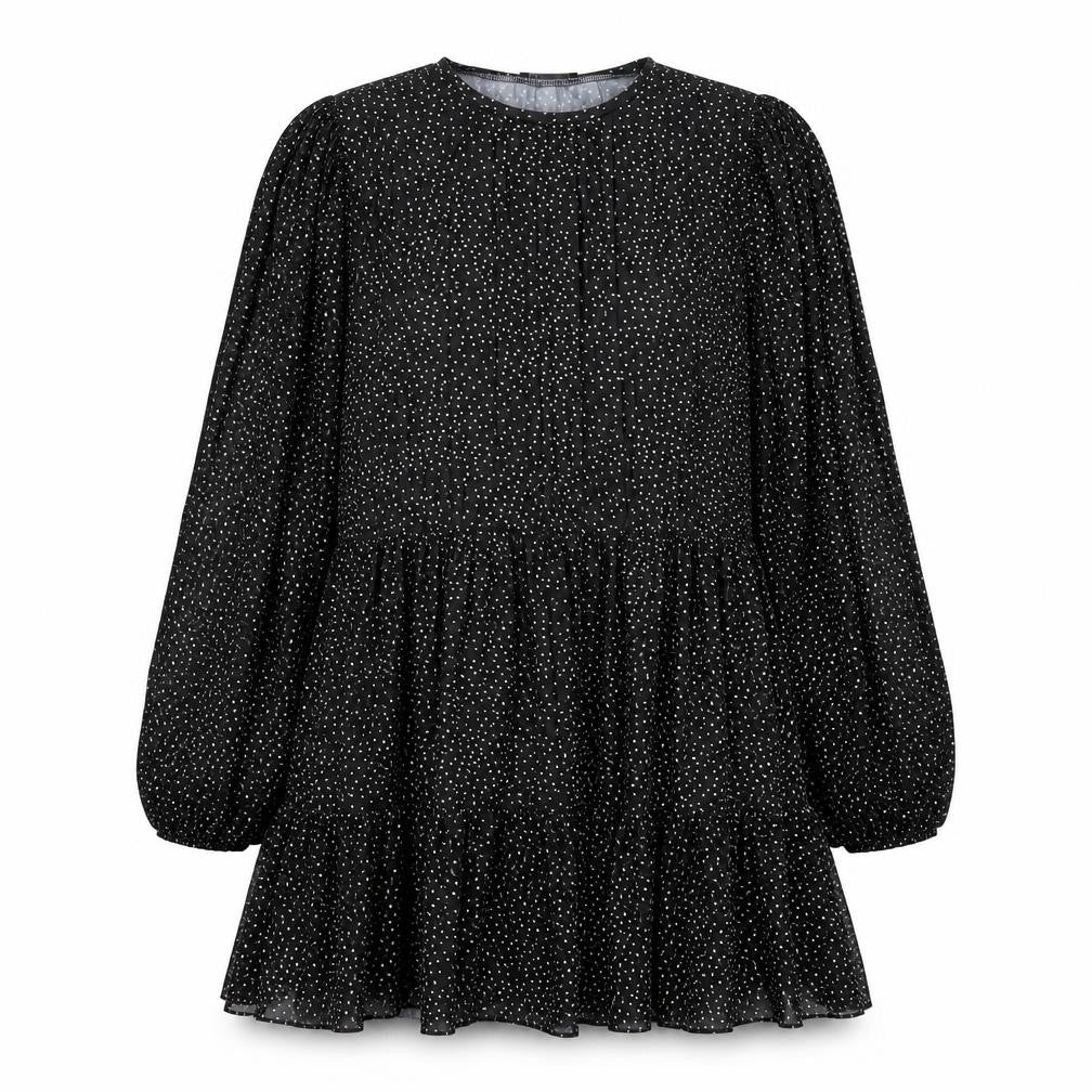 Womens UK Size S Zara Black Tunic Blouse