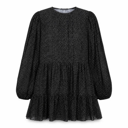 Womens UK Size S Zara Black Tunic Blouse
