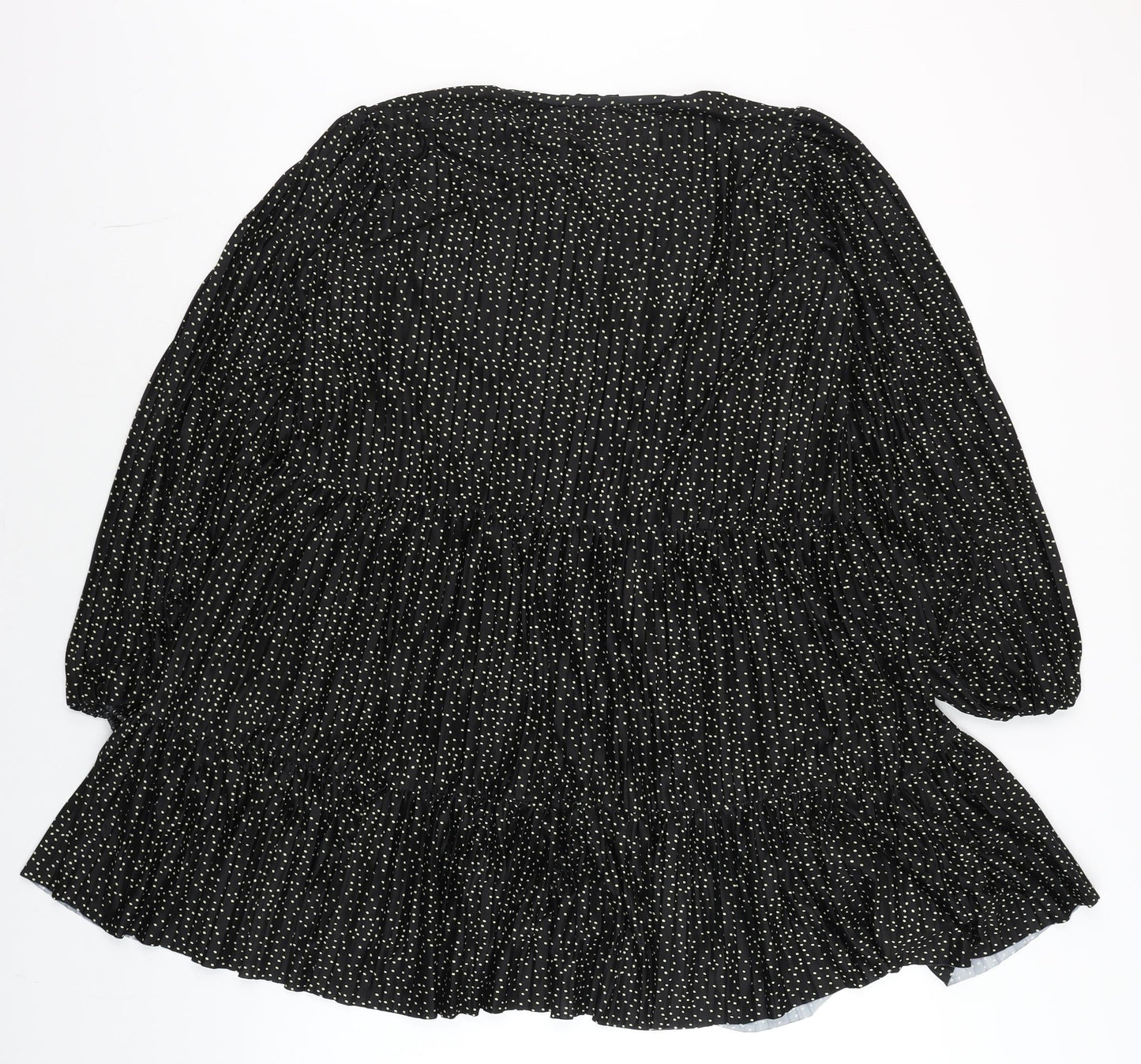 Womens UK Size S Zara Black Tunic Blouse