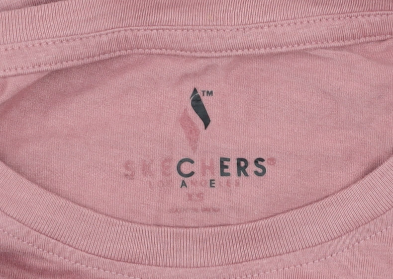 Girls UK Size L Skechers Pink Basic T-Shirt