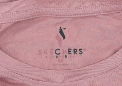 Girls UK Size L Skechers Pink Basic T-Shirt