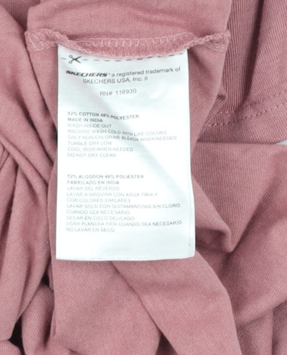 Girls UK Size L Skechers Pink Basic T-Shirt