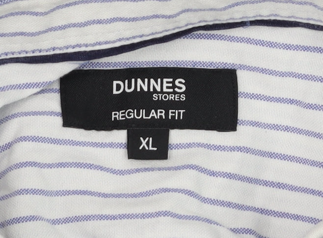 Mens UK Collar Size XL Dunnes Stores Smart White  Dress Shirt