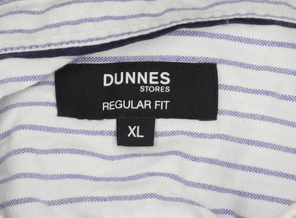 Mens UK Collar Size XL Dunnes Stores Smart White  Dress Shirt