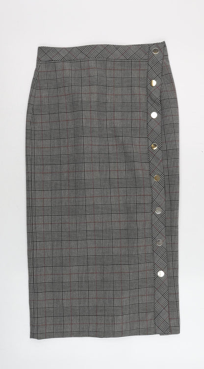 Womens UK Size S Zara Straight & Pencil Twill Skirt