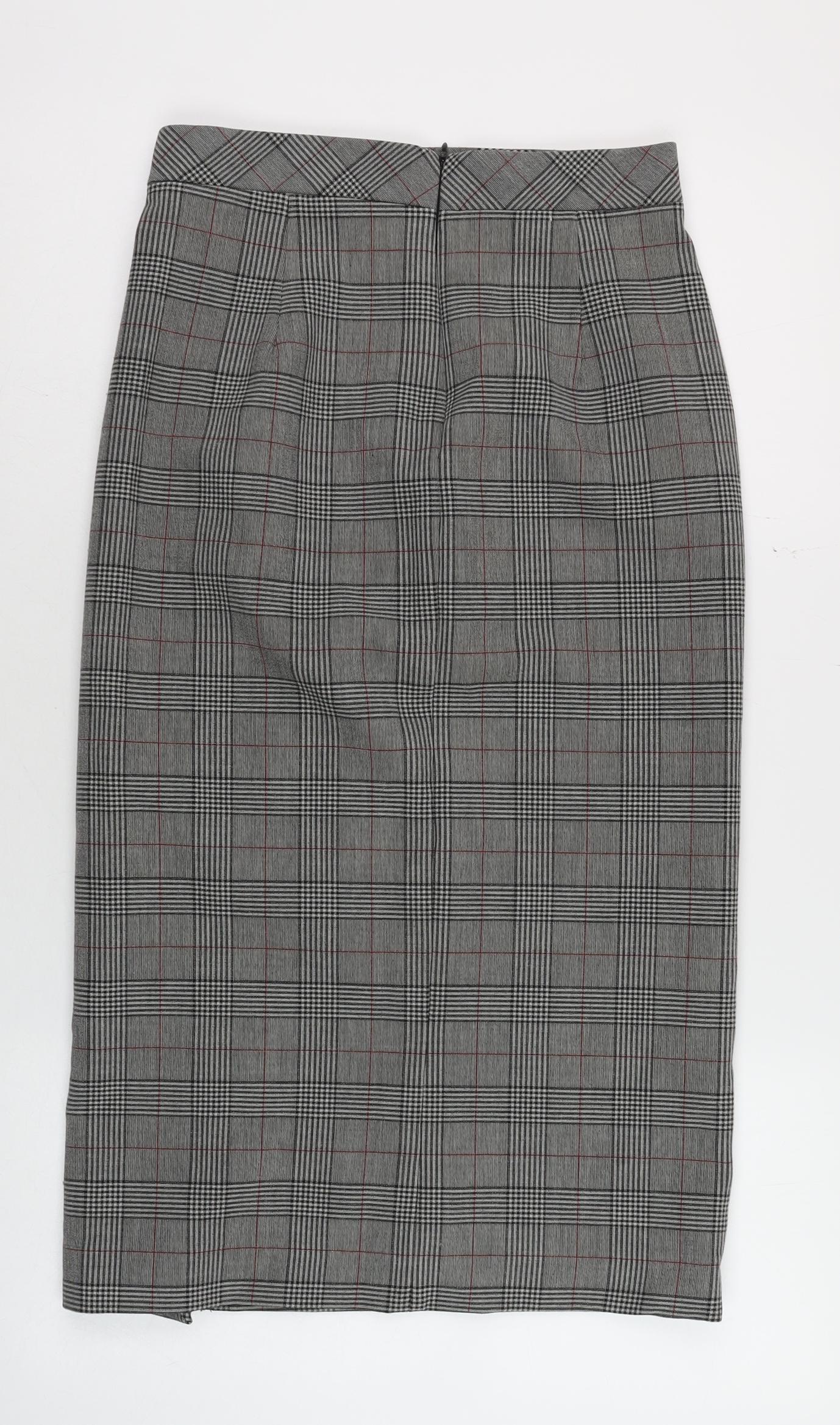 Womens UK Size S Zara Straight & Pencil Twill Skirt