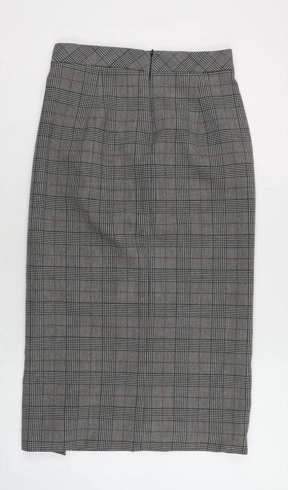 Womens UK Size S Zara Straight & Pencil Twill Skirt