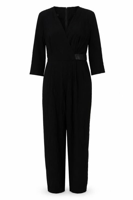 Womens UK Size 10 Miss Selfridge One-Piece Black Jumpsuit