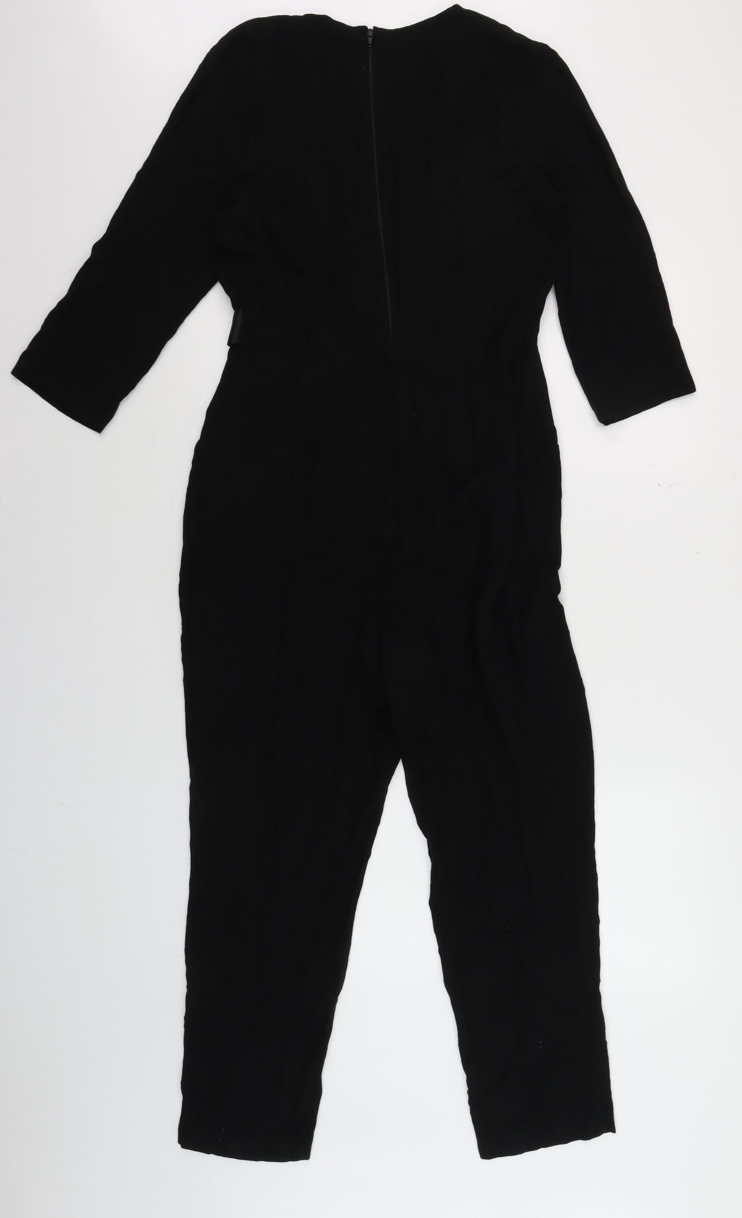 Womens UK Size 10 Miss Selfridge One-Piece Black Jumpsuit