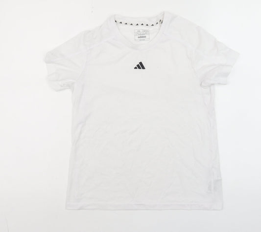 Womens UK Size XS adidas White Basic T-Shirt