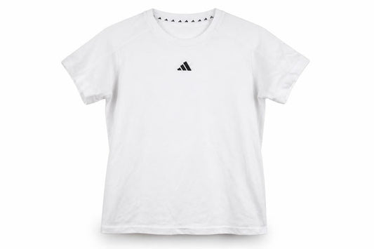 Front view of Adidas women’s white xs regular fit sports t-shirt