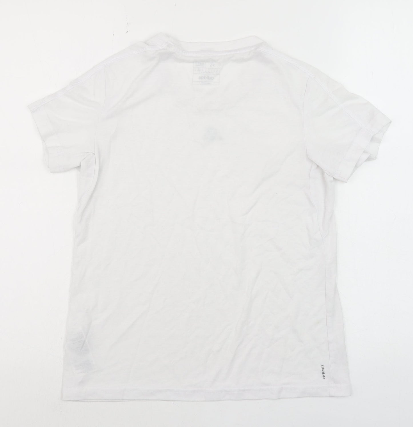 Womens UK Size XS adidas White Basic T-Shirt